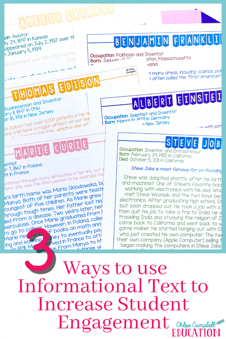 Help your students fall in love with nonfiction and informational texts with these tips and ideas for engaging students.