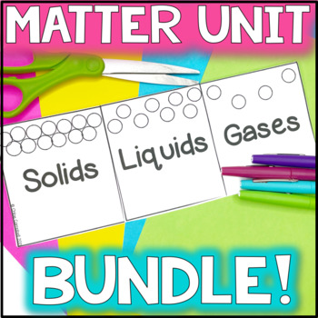 Use this matter bundle for hands-on activities for states of matter your students will love!