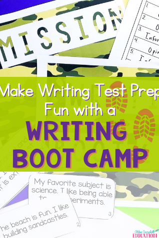 Make Writing Test Prep Fun with a Writing Boot Camp