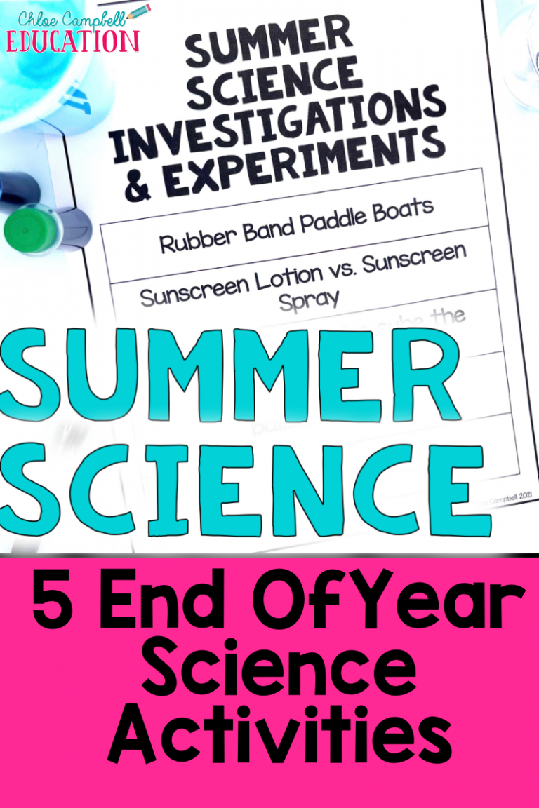 end of year science activity pin