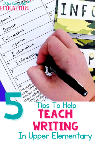 5 Tips to Easily Teach Writing in an Upper Elementary Classroom