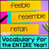 5th Grade Vocabulary Activities for the Entire Year | Great ELA Review ...