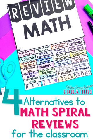 An Easy and Delightful Alternative To Math Spiral Review For The Classroom