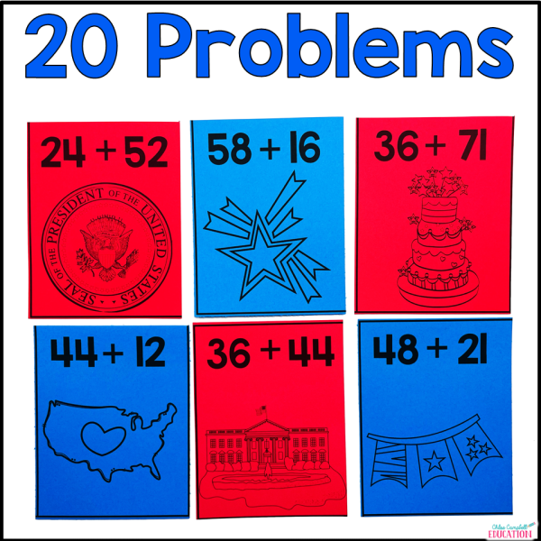 Double Digit Addition Solve the Room - 2 Digit Addition USA Math Activity - Image 2