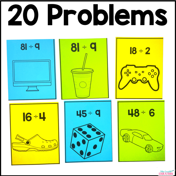 Division Facts - Solve the Room Activity - Math Scoot - Image 4