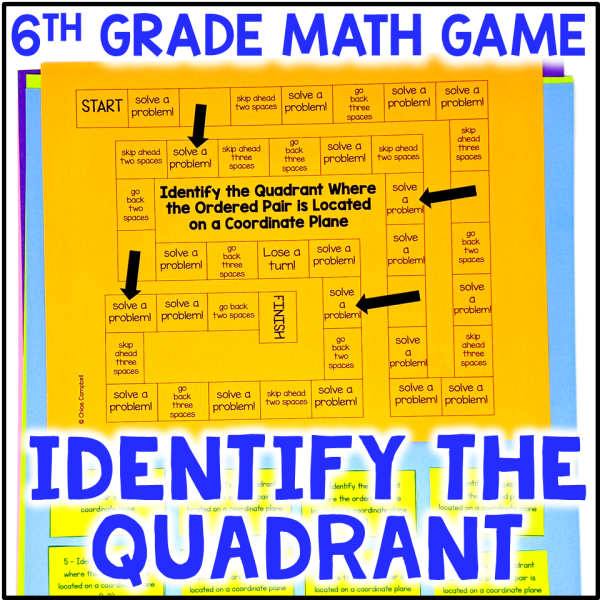 Identify the Quadrant by Graphing the Ordered Pairs on the Coordinate Plane Game