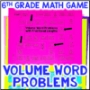 Find Volume Task Cards & Game – Volume Word Problems Rectangular Prisms ...