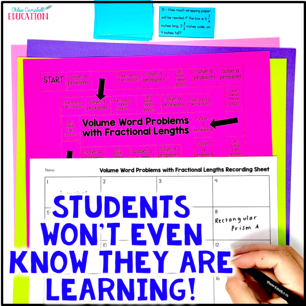 Find Volume Task Cards & Game - Volume Word Problems Rectangular Prisms Activity - Image 4