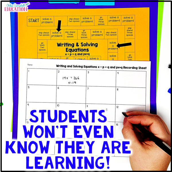 Writing Equations from Word Problems Game - Writing and Solving Equations - Image 3