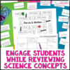 Force and Motion Game Vocabulary Review Practice Balanced and ...