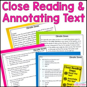 Climate Zones Informational Text & Activities – Science Close Reading ...