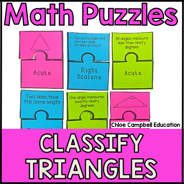 Classifying Triangles Game - 5th Grade Math Review - Types of Triangles