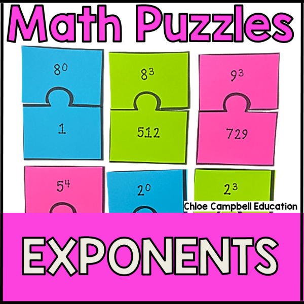Exponents Practice Game | Math Centers | 5th Grade Math Review