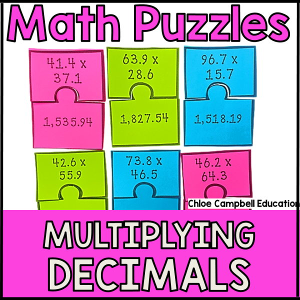 Multiplying Decimals Game | 5th Grade Math Review | Math Centers