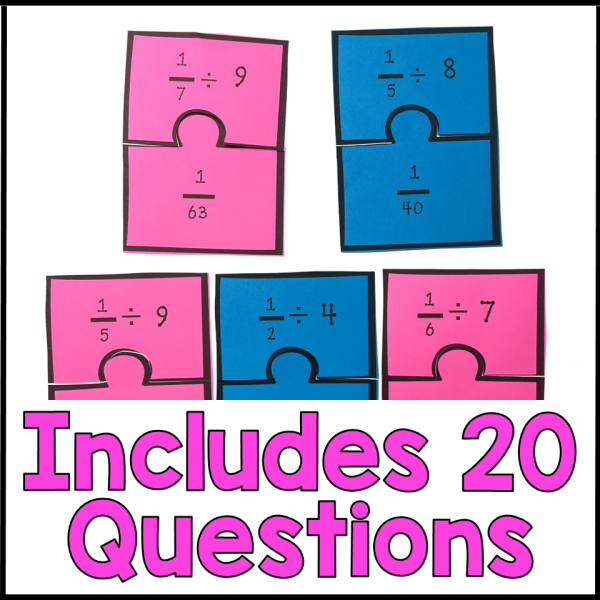 Dividing Fractions by Whole Numbers Game Activity 5th Grade Fractions Test Prep - Image 2