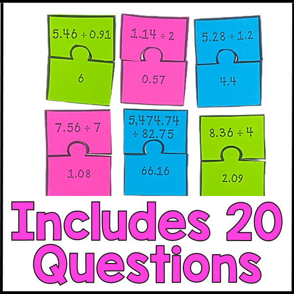 Dividing Decimals Game for 5th Grade - Division with Decimals Practice Activity - Image 2