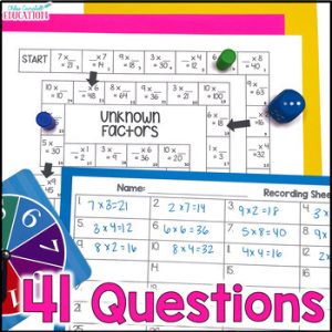 Multiplication Fluency Practice 3rd Grade Math Game Hands On Test Prep ...