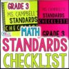 Florida BEST 3rd Grade Math Standards Based Grading Tracking – Skills ...