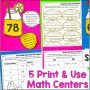 Addition & Subtraction Word Problems within 100 2nd Grade Math Center ...