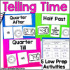Telling Time Practice 2nd Grade Digital & Analog Clocks 2nd Grade Math ...