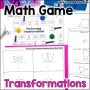 Performing Transformations on Coordinate Plane Activity Practice 8th ...
