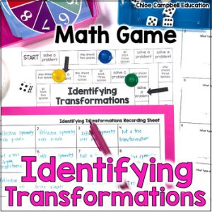Transformations 8th Grade Math Game Transformations on Coordinate Plane ...