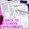Back to School Science Activities – Experiments and Scientific Method ...