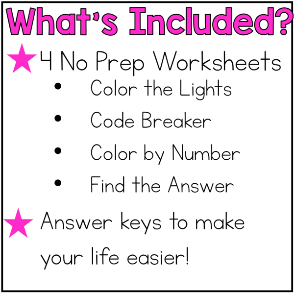 Multiplication Facts Practice Valentine's Math Worksheets - Fact Fluency - Image 2