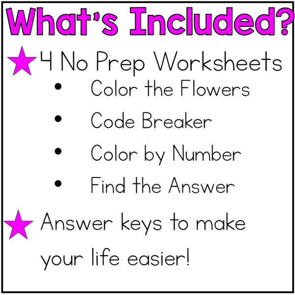 3 Digit Addition - Adding within 1,000 Spring Day Coloring Worksheets - Image 2