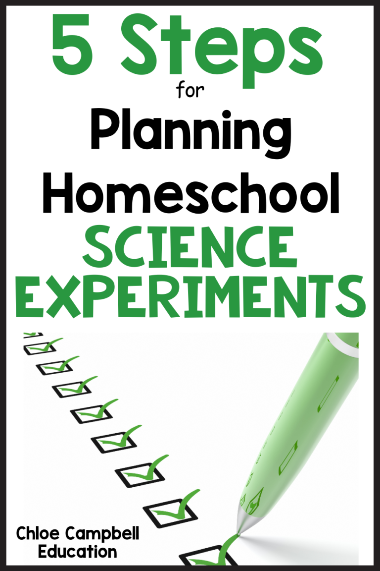 5 Steps to Planning Homeschool Science Experiments