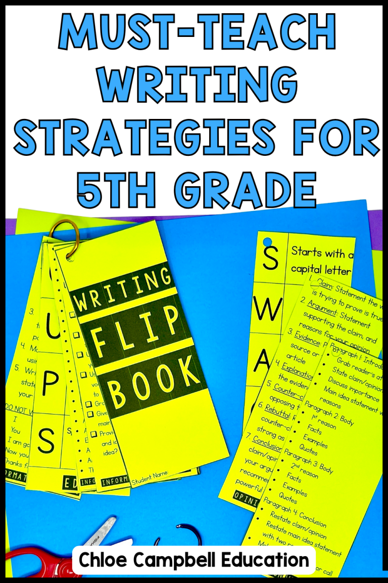 Must-Teach Writing Strategies for 5th Grade