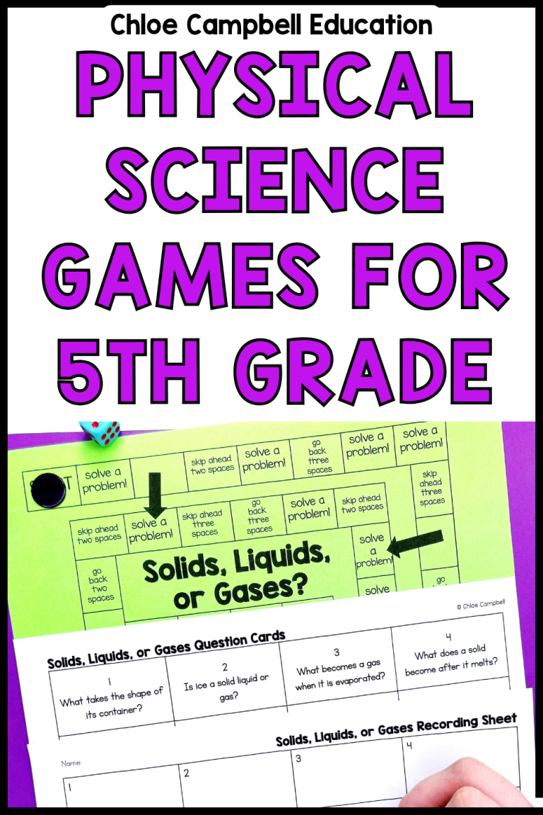 Physical Science Games for 5th Grade