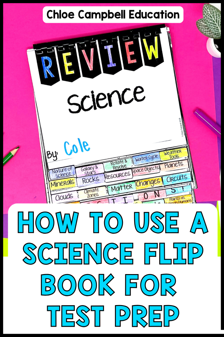 How to Use a science flip book for test prep